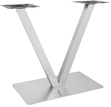 NiuLifeya Tischgestell, V-Form, Silberfarbenes Edelstahlgestell, HöHe 70 cm, Maximale Tragkraft 200 Kg, Geeignet FüR Schlafzimmer, Wohnzimmer, CaféS Und Andere Orte