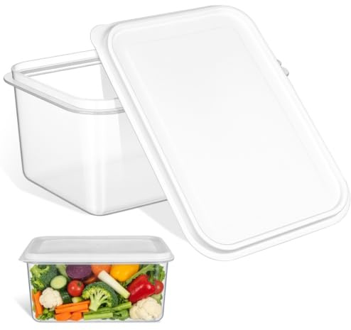 BESTYASH Gärbox Für 1 Kg Brotteig Mit Deckel Transparente Teigwanne Aus Bpa-Freiem Kunststoff 10.6X7.9X4.7 Für Brot Pizza Teig Küchenaufbewahrung Und Platzsparendes Design