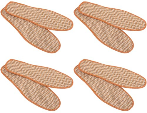 FRCOLOR 4 Par Andningsbara Inlägg Med Bambukol För Och Elastiska Skoinlägg Med Fotskydd Avsvettning Och Luktborttagning Passar Bekväma Sula
