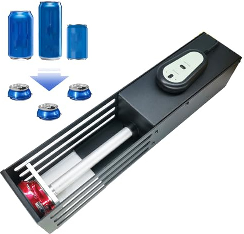 Broyeur de canettes électrique pour recyclage, montage mural automatique, pas de montage nécessaire, idéal pour les canettes de soda et de bière