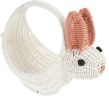 drburpily Cesta de Pascua con orejas de conejo para fiestas huevos. Ideal para guardar dulces. ¡A los niños les encantará llenar los huevos con una emocionante cesta Pascua!, Estilo A