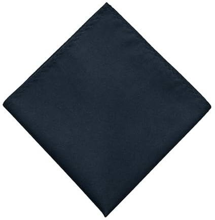 Nikovoke Men's Pocket Square Handkerchief, Solid Color Cotton Woven Handkerchief for Wedding Party Suit - 22cm