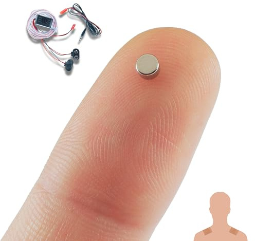 PingaOculto Oreillette Compact sans Fil Prise Jack Bandes Adhésives (Nano) | Jack 3,5 mm, Microphone intégré, Bouton multifonction, Appels et enregistrements, Format mini, Casque compact, Appels mobiles
