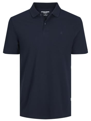 JACK & JONES herr polotröja Jjebasic Polo Ss Noos, Navy Blazer, XL