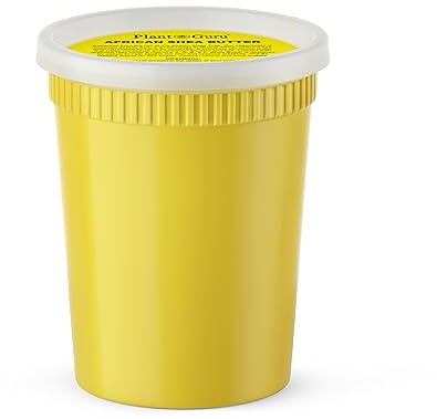 Plant Guru Raw African Shea Butter 32 oz. Bulk 100% Pure Natural Unrefined YELLOW - Ideal Moisturizer For Dry Skin, Body, Face And Hair Growth. Great For DIY Soap and Lip Balm Making.