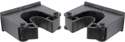 Toolflex Original Halterung schwarz für Werkzeug Gehstöcke Gehhilfen Doppelpack 30-40 mm