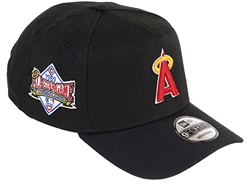 New Era Los Angeles Angels MLB Black 9Forty A-Frame Adjustable Cap - One-Size