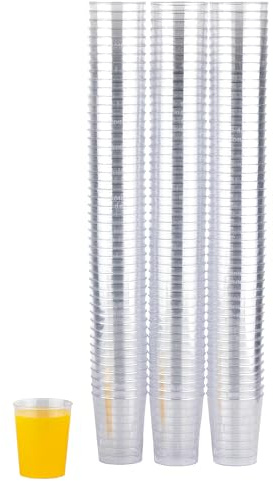 TIJAR® Shot Glasses 50ML, Pack of 75 Plastic Shot and Dessert Glass, Strong Durable Hard Plastic, Quality Crystal Clear Shot Cups (75)