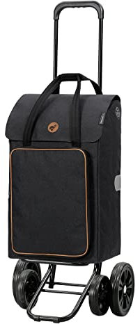 ANDERSEN Einkaufstrolley - Quattro Shopper Ipek BO schwarz 45 L Einkaufsroller,isoliert,Kühltasche,vielseitig, höhenverstellbar, leise Räder, multifunktiona...