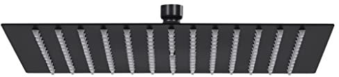 Home Products-Regenduschkopf Edelstahl 40x40 cm eckig schwarz