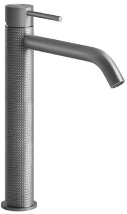 Miscelatore monocomando per lavabo Gessi 316 Cesello, versione alta 228 mm, sporgenza 156 mm, 54406, Colorazione: Acciaio inossidabile spazzolato opaco