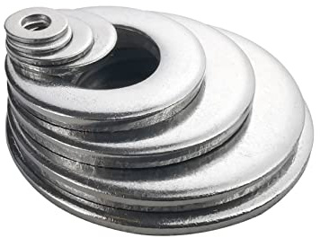M3 Flache Unterlegscheiben, Fajoeda 100 Stück M3 Edelstahl A2 V2A 304 Unterlegscheibe für Schrauben, Muttern, Gewindestange, M3 x7mm x0.5mm