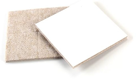 Angoily 8pcs 4cm Square Felt Pads for Furniture Feet Heavy-Duty Floor Protector Pads for Chair Table