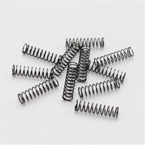 Federsortiment, Federsortiment, 5 Stück, Drahtdurchmesser 0,7 mm Außendurchmesser, 4 mm Länge, 5 mm bis 50 mm, klein, größere Korrosions- und Hitzebeständigkeit (Größe: 0,7 x 4 x 50 mm, 5 Stück) (Farb