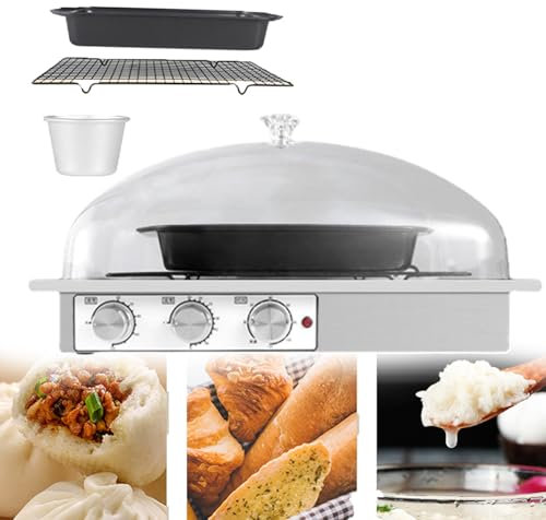 forplubossmmp Lievitatore Elettrico | Macchina per La Fermentazione del Pane A Lievitazione Naturale | Vieni con Vassoio per Impasto, Griglia E Tazza per L'acqua | Adatto per Preparare Yogurt, Pane,M