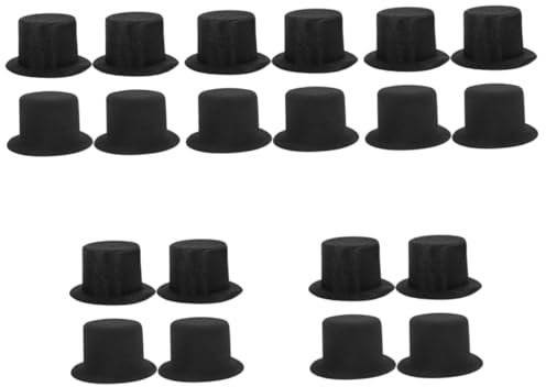 HEMOTON 20 Stück Zylinder Schneemann Hut Partyzubehör Basteln Miniatur Hüte Schneemann Hut Kleiner Zylinder Basteln Miniatur Hüte Oberteile Hut Bastelmaterial Basteln