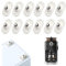 12Pcs Self Adhesive Mini Caster Wheels, 360° Swivel Universal Wheel Roller Castors, Appliance Wheels for Kitchen Appliances, Small Castor Wheels, Mini Swivel Wheels for Small Furniture Trash Can Box