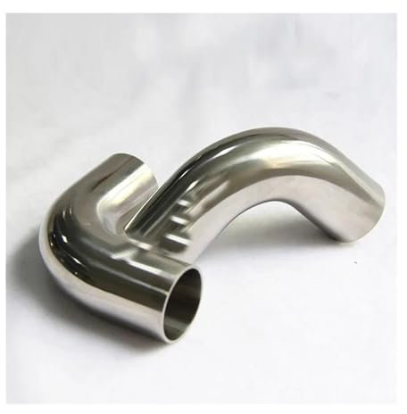 Endrohr 50 Mm Verlängerter Außendurchmesser: 19 Mm 25 Mm 51 Mm 63 Mm 76 Mm 89 Mm 102 Mm SS304 Schweißen 90 Grad Langer Radius Rohrbogen Autozubehör Auspuff Endrohr(57mmx2mm)