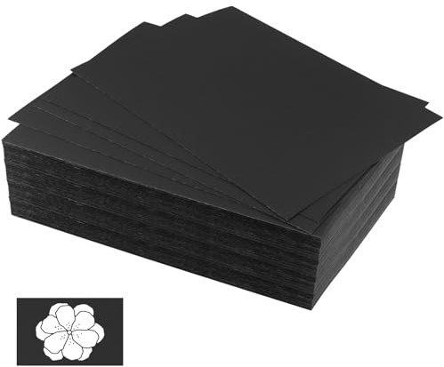 CHUIFAI 200 Stück Tonkarton A4 Schwarz Papier Dickes Papier 230g, Schwarzer Fotokarton A4 Schwarz Kartonpapier 230 g/m²für DIY Projekte, Scrapbooking, Postkarten, 210 x 297mm