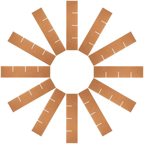 Tofficu Boîte Emballage Multi-compartiments en et pour Stable Structure Séparateurs Carton Marron 24pcs en Papier de Expédition de Verre et Vaisselle