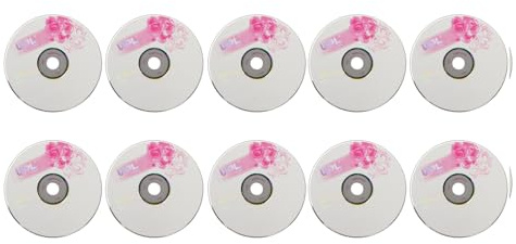 Keenso Versatile CD -r -r Blankselse 52x Archiviazione Dati per Archiviazione Dati, capacità di 730 MB, Materiale per PC, 50 Pacco di 50 (10PCS)
