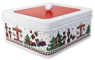 BRANDANI Lo Schiaccianoci Scatola per Biscotti 18x16cm Metallo