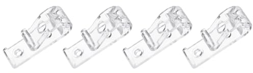 QUARKZMAN 4 Piezas Sujetador Cadena Y Cuerda para Persianas 50x15mm Gancho Fijación P para Cortinas Dispositivo Tensión para Cadenas Abalorios para Enrollables Cortinas Romanas Transparente