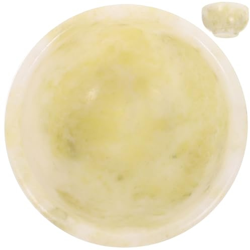 Vaguelly Ciotola per Rasatura in Jade Verde Chiaro, Resistente e Sicura, per Generare Schiuma Ricca, per Uso Domestico in Dormitorio