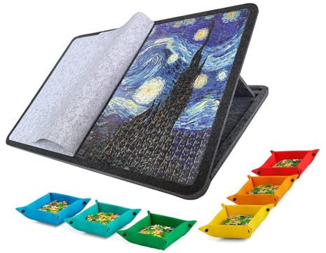 XuQiZZpp Angoli regolabili Puzzle Tavolo Stand Antiscivolo Feltro Design Pieghevole Per Archiviazione Compatta E Multiuso