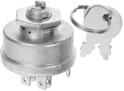 ibasenice Interruptor de Arranque del Cortacésped con Llave para Jardín, Repuesto Compatible Am38227, Pieza Única, Resistente y Fácil de Instalar para Sistema de Encendido