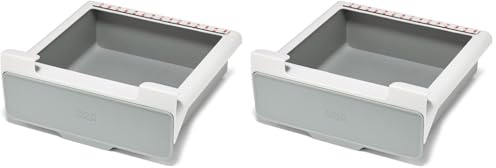 Joseph Joseph CupboardStore Organizador Bajo Estante Cocina, Ahorra Espacio, Plástico Reciclado (Paquete de 2)