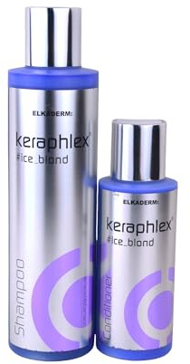 Elkaderm KERAPHLEX ice_blond Shampoo 200ml & Conditioner 100ml
