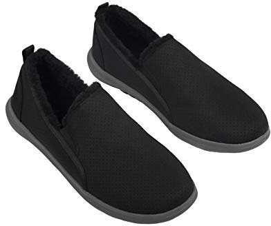PRO 11 WELLBEING Men's Casual Orthotic Shoes (11 UK, Black)