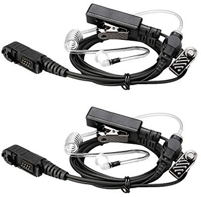 Retevis EAM003 Überwachungsohrhörer mit Lautsprechermikrofon für Motorola XPR3300 XPR3500 XIR DP2400 DP2600 Tragbares Handfunkgerät (2er-Pack)