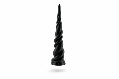 Alpha Precision Einhorn Horn Trense Stirnriemen - MagicEinHorn - Unicorn Pferd Pony Zubehör (Schwarz)