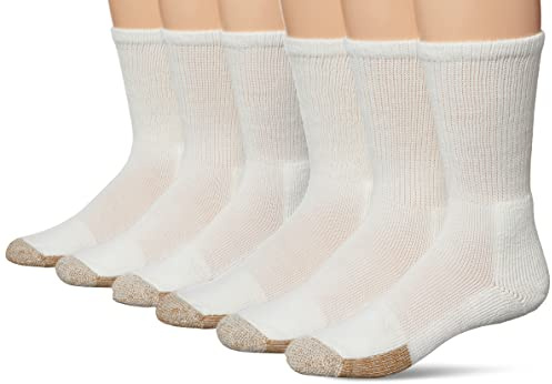 Thorlos TX Max Cushion Tennis Crew Socks, White (6 Pairs), Medium