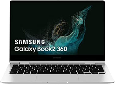 Samsung Galaxy Book2 360 - Ordenador portátil de 13.3 FHD (Intel EVO Core i5, 8 GB, RAM, 256 GB SSD, Windows 11 Home) Plata - Teclado QWERTY Español