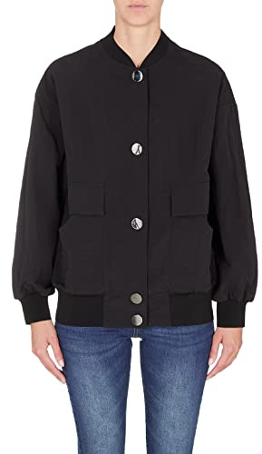 Armani Exchange Unisex Nachhaltig, Kreuz Geschlecht, runde Metallknöpfe. Jacket, Black, XL