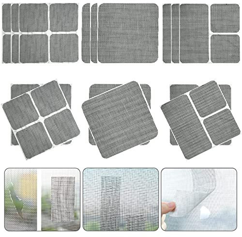 15 Stück Fliegengitter Reparatur Set Fliegengitter Reparatur Klebeband Fliegengitter Fenster Reparaturband für Moskitonetze für Fenster-Tür-Zelt-Netz Fliegengitter Tür Insektenschutz Balkontür E-005