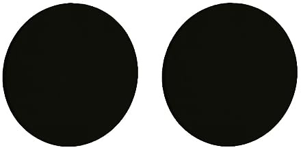 Kleberosetten | 2 mm hoch | Schwarz matt | 3M-Folie (Blindrosette)