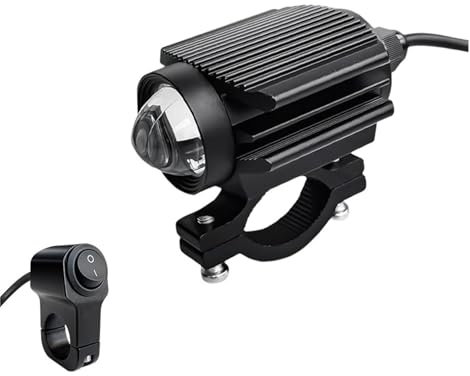 Feux de Conduite antibrouillard Phares auxiliaires LED pour Moto, feux antibrouillard à longue portée, faisceau stroboscopique haut et bas, 12-80V