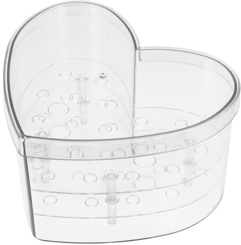 HOLIDYOYO Clear Heart-Shaped Acrylic Flower Box 8.50X7.67X5.11 Inches Decorative Container for Floral Arrangements Wedding Valentine S Day Gift Packaging