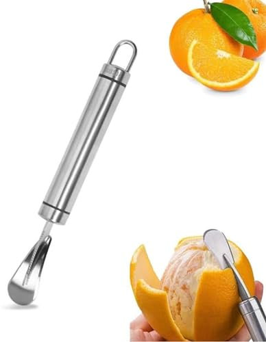 Ouvre-bouteille de pamplemousse en acier inoxydable Éplucheur de fruits en acier inoxydable de qualité alimentaire Ouvre-boîte de pamplemousse Couteau à éplucher orange Convient à toutes sortes de fru