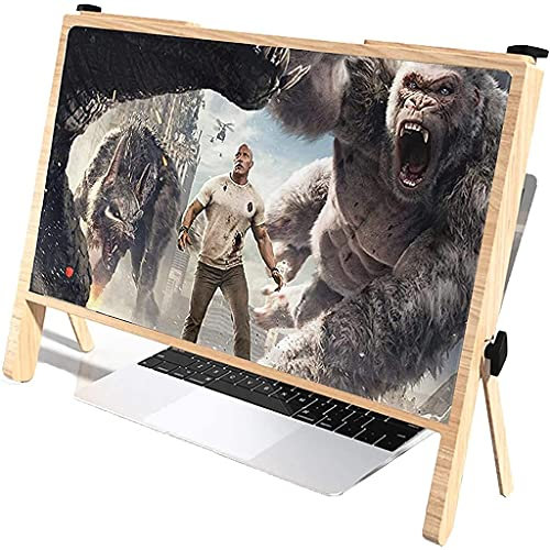 21 Inch Laptop Screen Magnifier, HD Reading Magnifier, Laptop Screen Enlarger, Desktop Heightening Laptop Screen Magnifying Glass for Movies Videos Gaming