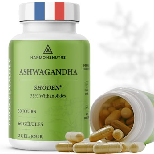 Ashwagandha 40:1 Extra Fort 8000 mg/Jour va REDUIRE LE CORTISOL et une Relaxation Totale | FACILE À AVALER | Plante adaptogene, pour un sommeil Adulte de qualité et aider à retrouver votre sérénité