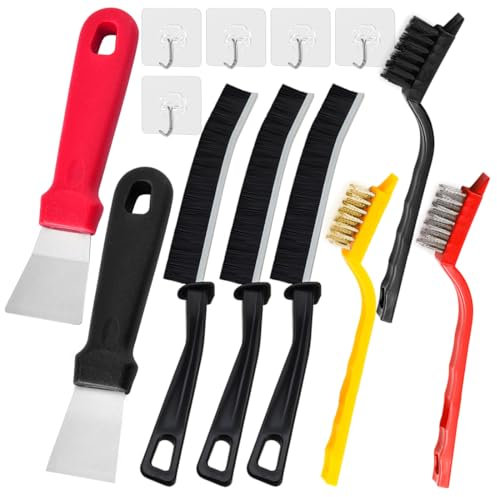 SHSMPXOY 13PCS Cepillo Limpieza Hogar Cepillo Juntas Limpieza Hogar Cepillo Limpia Juntas Cepillo de Limpieza de Ranuras Cleaning Brush Cepillo Alambre Raspador,para Limpiar Cocinas, Baños, Ventanas