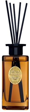 M&SENSE 300ml Raumduft Unter der Feige Duft|Reed Diffuser mit 7 Duftstäbchen|Luxus Lufterfrischer für Badezimmer,Wohnung,Heimdekoration|Raumduft Stäbchen
