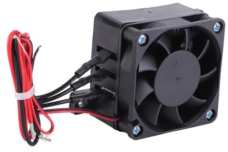 CYSFETENA PTC Heizelement 12V 100W,Automatische Regulierung PTC Heizung Mit Lüfter,Thermistor Isolierungstyp PTC Heizelement für Elektroheizungen Luftbefeuchter Klimaanlagen