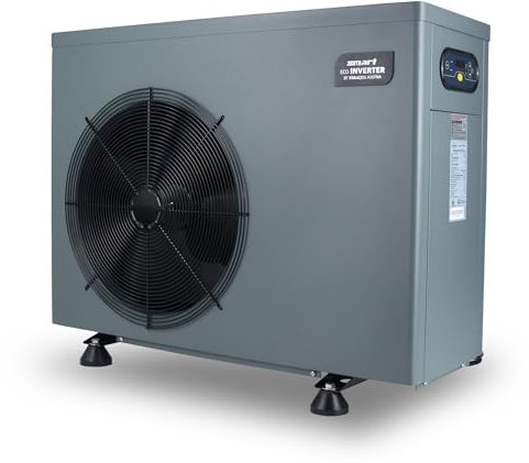 Wärmepumpe Smart Inverter ECO 9,0 kW, bis 35 m³ Pool Heizung Schwimmbecken Wassererwärmung Titan Wärmetauscher steckerfertig