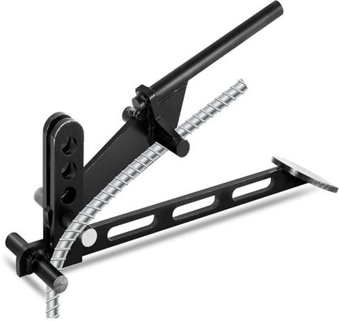 MXBAOHENG Bewehrungsbieger 8-18 mm Schwere Handbiegemaschine ohne Griff | 90° Bieger Manueller Stabbieger einstellbar Biegehöhe von 83-188mm Biegemaschine für Eisenstangen/Rundstahl/Verstärkungsstahl
